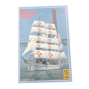 NWT Vintage FX Schmid 240-Piece Sailing Ship Puzzle
